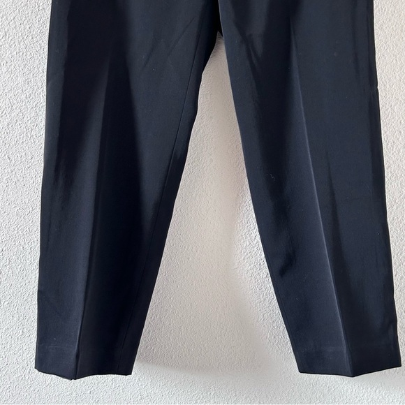 BANANA REPUBLIC Women 100% Wool Ankle Dress Pants 6 Black Ryan Fit Work Wear - Picture 2 of 9
